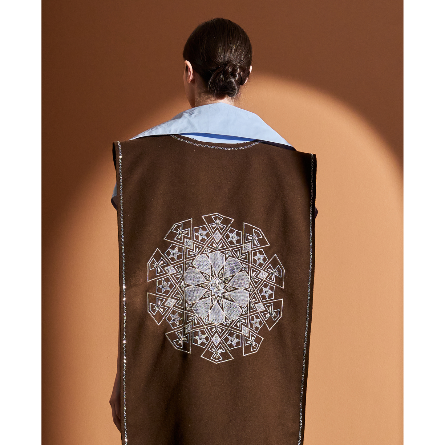 Look 9- Blue Brown (Hand Embroidered)